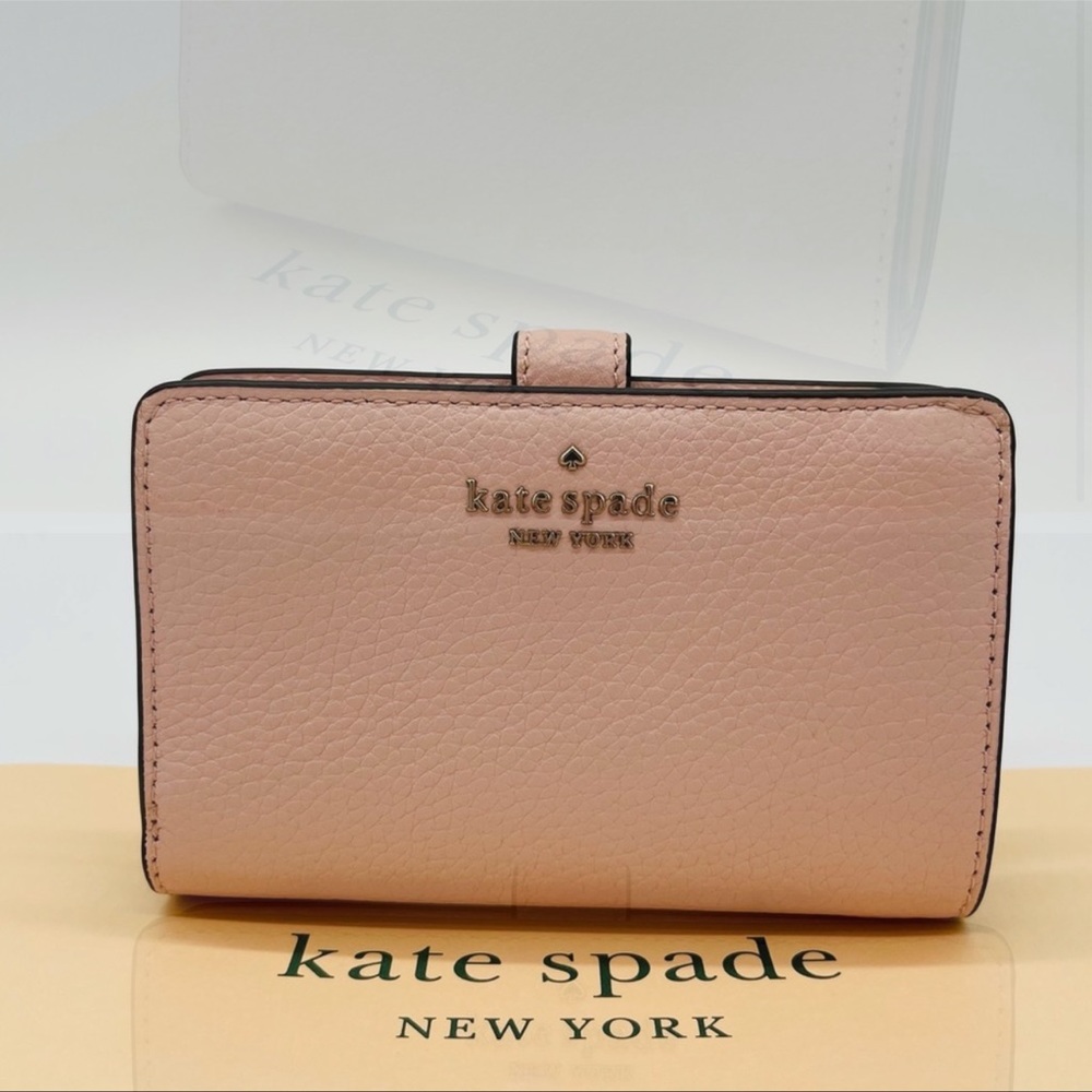 Kate Spade Leila Medium Compact Bifold Wallet Leather - Picture 1 of 8
